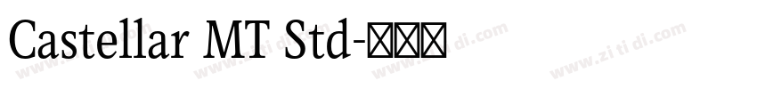 Castellar MT Std字体转换